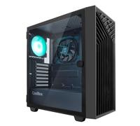 Coolbox GA300 GRIDLINE caja gaming ATX negra con panel de cristal templado