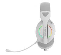 Auriculares con microfono coolbox wb01 inalambricos gaming bluetooth blanco
