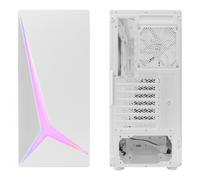 CoolBox - GAMING CAJA ATX GA450 STARLIGHT WHITE ARGB USB-C 3.2 GEN1 SIN FTE + 1 VENTILADOR