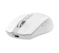 Mouse Raton Coolbox Gaming W01 Blanco 1600 Dpi Inalambrico Recargable