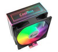 CoolBox - GAMING REFRIGERADOR CPU ARGB INFINITE AIR 120 4 HEATPIPES 180W TDP
