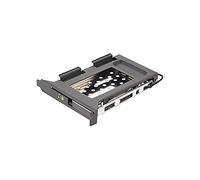 CoolBox Hotswap SlimChase IC-DS2500 - Sistema extraíble con conexión SATA3 para HDD/SSD 2.5" SATA, Cierre con Llave.
