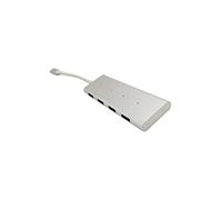 CoolBox hub de Interfaz USB 3.0 (3.1 Gen 1) Type-C 5000 Mbit/s Aluminio - Concentrador (USB 3.0 (3.1 Gen 1) Type-C, USB 3.0 (3.1 Gen 1) Type-A, 5000 Mbit/s, Aluminio, Aluminio, USB)