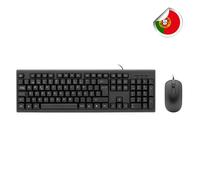 Coolbox kit de teclado+raton usb portugues membran optico 1000 dpi re
