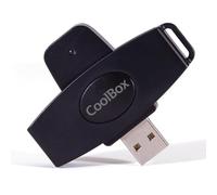 CoolBox lector tipo pendrive USB2.0 de DNI electrónico, plegable, color negro