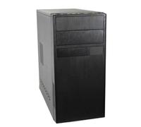 CoolBox M550 - Caja PC Micro ATX, USB3.0, sin fuente, soporte cierre kensington, rejilla lateral. Color Negro
