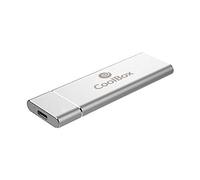 CoolBox MiniChase N31 - Carcasa para discos SSD M.2 NVMe con conexión USB3.1 Gen.2 (A+C), soporte UASP, Montaje sencillo. Color Plata