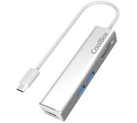 PUERTO REPLICADOR USB-C COOLBOX HDMI + 2XUSB 3.0 + SD + MICRO SD SILVER