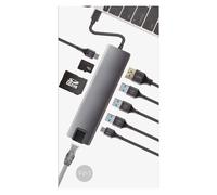 Docking coolbox usb tipo c hdmi rj45 usb hub