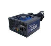 CoolBox Powerline3 750, Fuente de Alimentación PC 750W, ATX, 85% Eficiencia, Ventilador Ultra-silencioso 12cm, Tecnologías SMD y DC-DC, Filtro emi, Cables Planos Largos, Negro