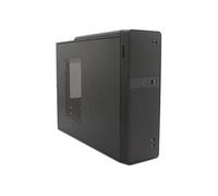 CoolBox T310 - Caja de PC Micro ATX Slim con fuente BASIC500-GRS. USB-C, USB 3.0 y lector de tarjetas SD frontal, soporte para