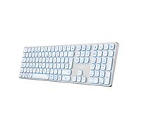 Coolbox Teclado Inalambrico Retroiluminado Moonlight Key B431 Usb-C+Bt5.1+Rf2.4g Blanco Aluminio