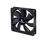 CoolBox Ven Coo Au120 - Ventilador auxiliar (120 mm, 3-pin, 1500 rpm) color negro