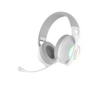 Auriculares con microfono coolbox wb01 inalambricos gaming bluetooth blanco