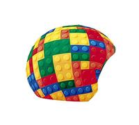COOLCASC® Blocks - Funda para Casco Universal - Funda Casco esquí - Personaliza tu Casco con una llamativa y Divertida Funda Protectora - Talla única - Regalos niños