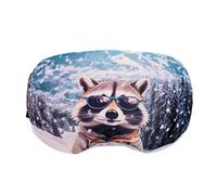Coolcasc® Coolmasc Mapache - Funda para gafas ski | Accesorio versátil ofrece protección contra arañazos en gafas esqui hombre, niño y niña - Talla única