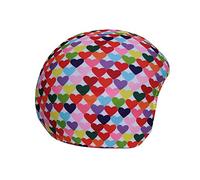 COOLCASC Corazones Colores - Funda para Casco Universal