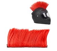 COOLCASC® Cresta Roja - Accesorios Casco Bicicleta Cresta Punk Adhesiva Patinete - Talla Única