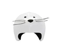 COOLCASC Funda para Casco Foca - Compatible con Casco de Bici, Esquí y Skate - Niños y Adultos - Talla Única - Diseño Divertido