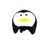COOLCASC Funda para Casco Pingüino - Compatible con Casco de Bici, Esquí y Skate - Niños y Adultos - Talla Única - Diseño Divertido