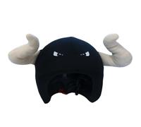 COOLCASC Funda para Casco Toro - Compatible con Casco de Bici, Esquí y Skate - Niños y Adultos - Talla Única - Diseño Divertido