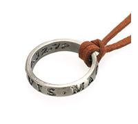 CoolChange Cadenita de Cuero con Anillo de Francis Drake | Collar para Fans de Uncharted