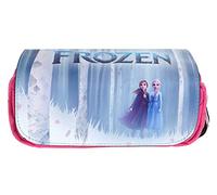 CoolChange Estuche Espacioso para làpices de Frozen, Solapa de Cuero PU, Elsa & Anna, Rosa