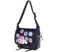 CoolChange Ita bag - Funda con ventana transparente y cubierta intercambiable, 28 x 30 cm, color negro, Color: negro.