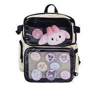 CoolChange Ita bag - Mochila con ventana transparente y riñonera extraíble, 39 x 35 cm, Color: blanco, 39 x 35 x 11 cm