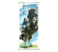 CoolChange Poster para enrollar | Kakemono de The Legend of Zelda | Poster Hecho de paño| 100x40cm | Tema: Breath of The Wild