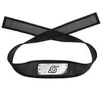 CoolChange Protección para la Cabeza de Ninja de Naruto en Estilo Konoha con Logo Konohagakure, Placa de Cuero PU