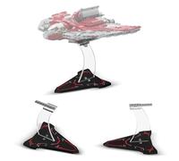 cooldac Soporte de exhibición acrílico compatible con Lego 75362 Star Wars Ahsoka Thanos T-6 Jedi Shuttle, soporte de pantalla transparente compatible con Lego 75362 kit de construcción (solo soporte