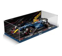 cooldac Vitrina acrílica compatible con Lego 42206 Oracle Red Bull Racing RB20 F1 coche de carreras (solo caja, sin modelo), resistente al polvo transparente HD Backdrop Case para coche de carreras