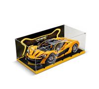cooldac Vitrina acrílica compatible con Lego Technic 42172 Mclaren P1, resistente al polvo transparente HD Backdrop Case compatible con Lego Technic 42172 (Solo caja, no modelo)