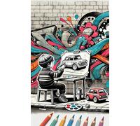 Coole Autos zum Ausmalen: Tolles Auto-Malbuch für Kinder - Spaß, Kreativität und Konzentration