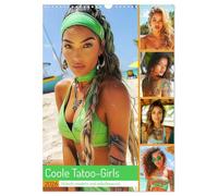 Coole Tatoo-Girls. Hübsch, modern und selbstbewusst (Wandkalender 2026 DIN A3 hoch), CALVENDO Monatskalender: Starke Tatoo-Schönheiten an schönen Stränden