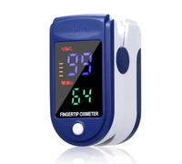 COOLEAD Pulsioxímetro de Dedo, Oxímetro de Pluso Digital Portátil con Con pantalla de 4 colores, Medición de SPO2 y PR y PI (Azul oscuro)