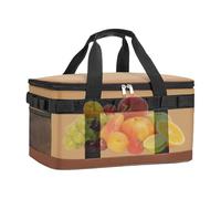 Cooler Bag, Grocery Insulated Cooler Bags, High Capacity Ice Tote, Leak-Proof Insulation, Portable Design for Outdoor Camping, Beach, Fishing, Travel, 15.55x10.04x8.27 inches