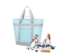 Cooler Bag, Large Insulated Picnic Cooler Bags, Foldable Reusable Lunch Box, Portable Food Storage Cooling Tote for Outdoor Picnic Beach Camping Travel 20.47x7.87x16.54 Inches