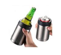 Cooler Can ，Beer Cooler Can And Bottle Stubby Holder | Triple Insulated Marine Grade Stainless Steel | Detachable 3-in-1 Opener | Works As A Tumbler