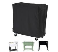 Cooler Cover - Polyester 86x48x79cm | Ice Chest, Cart Cover | Waterproof Rolling Cooler Cart Covers With Adjustable Straps For Outdoor Patio, Beverage Carts, Backyard, Picnic, BBQ, And Camping Use