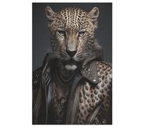 Cooler Jaguar Puzzles 1000 Piezas para Adolescentes Juguete Creativo Puzzle de Madera Juego Familiar Nivel de Dificultad Puzles Desafíos 78 × 53 cm