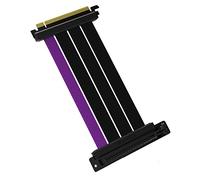 Cooler Master Cable vertical PCIe 4.0 x16-200 mm, negro/morado, conectores - PCIe X 16, conector a conector PCIe X16 de 90°