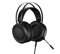 Cooler Master CH321 Auriculares Gaming: Casco Over-Ear, Transductores de Neodimio 50 mm, Micrófono Omnidireccional, Almohadillas Extraíbles de Cuero PU, Compatible con PC y Consolas, USB Tipo A