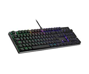 Cooler Master Clavier Gaming Compact SK652 INTERRUPTORES Noir TTC Rojo