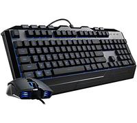 Cooler Master Devastator 3 Combo Teclado y Ratón Gaming - Interruptores Membrana Retroiluminación de 7 Colores LED, Teclas Específicas Multimedia, Reposamuñecas - MM110 Ratón Gaming - QWERTY Diseño US