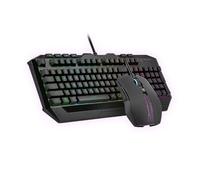 Cooler Master Devastator 3 RGB Teclado para juegos | Combo de mouse, teclado RGB de 6 zonas, Rollover de 26 teclas, mouse ambidiestro, mouse RGB de 5 zonas, sensor óptico, 4800 DPI, teclas multimedia