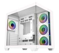 Cooler Master Elite 681 ARGB | Caja ATX Mid Tower Blanca Cristal Templado Doble Cámara USB-C