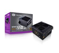 Cooler Master Fuente de alimentación MWE 550 Bronze V2 - No modular | Certificado 80 Plus Bronze | Ventilador HDB de 120 mm | Diseño de circuito CC a CC | Versión ATX 2.52 | 550 W