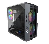 Cooler Master HAF 700 Caja PC - Full-Tower, Admite E-ATX, 5 Ventiladores Preinstalados, Soporte de Radiador Giratorio, Refrigeración High-Airflow, Panel Lateral TG, Diseño Tool-Free, Controlador ARGB